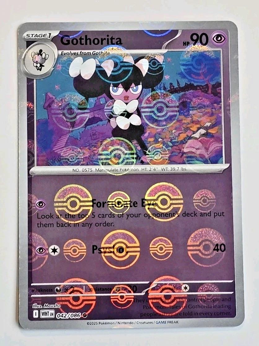 White Flare Gothorita [Poke-Ball] Pokémon card